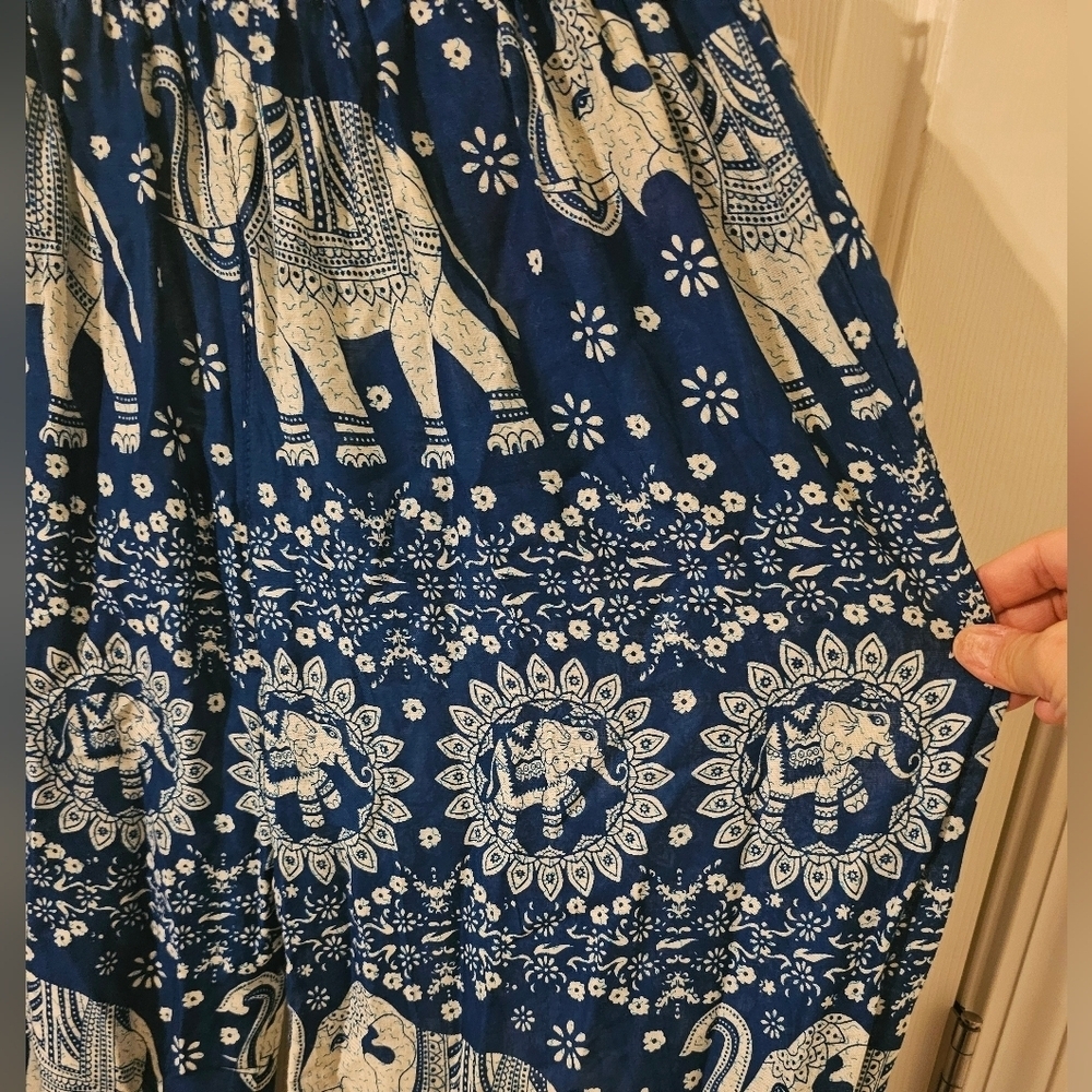 Women's Harem Pants High Waist Hippie Boho Yoga Palazzo Casual with Pockets - Picture 3 of 5